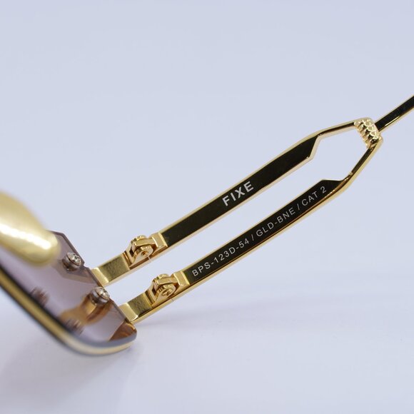 ?️ New Balmain FIXE BPS-123D Sunglasses - Brown Rose Gold Mirror AR Frame main image 4